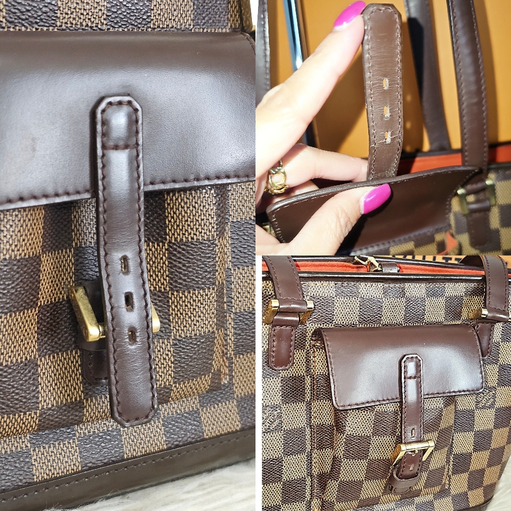 🔥Beautiful Condition🔥 Louis Vuitton Damier Ebene Manosque PM - Picture 7 of 17